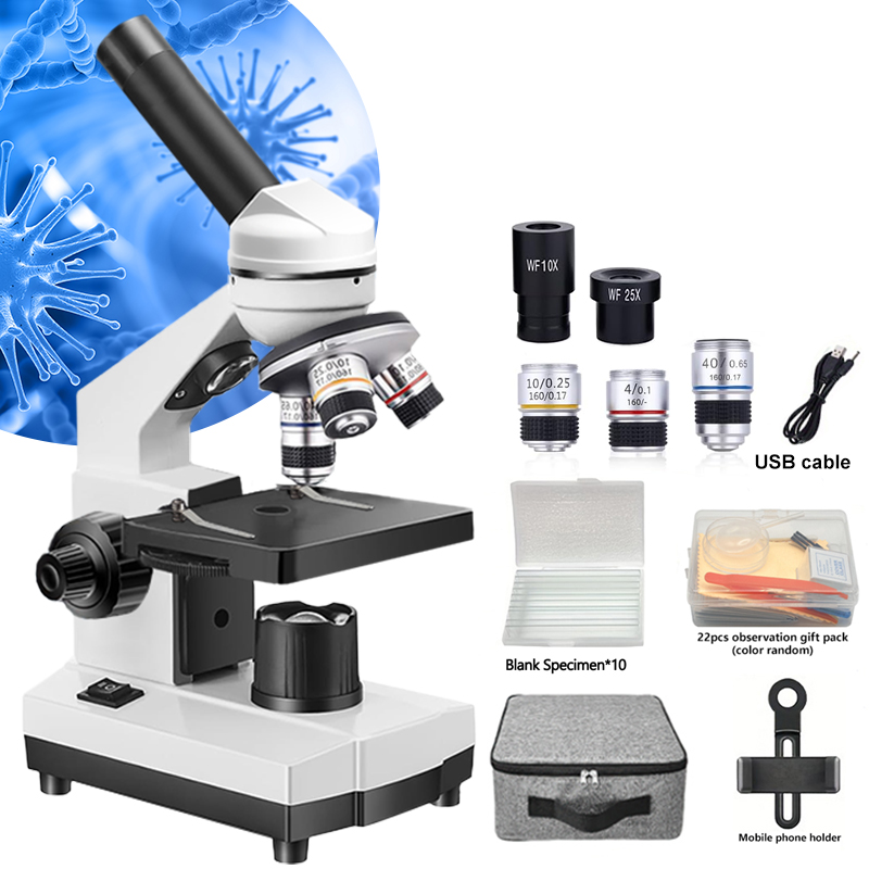 Microscope Compound 40X - Portable Biological Optical Compound Microscope, 40x-1000x