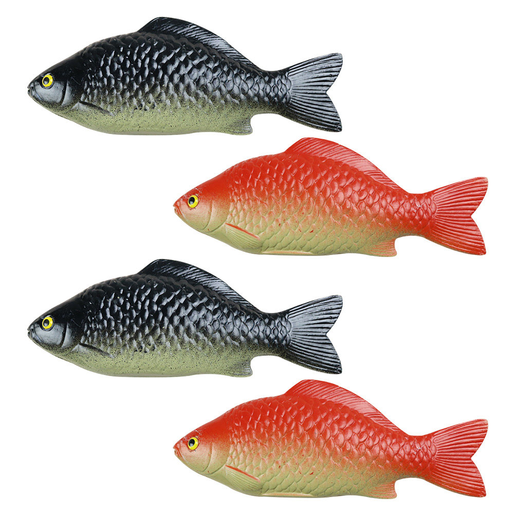 Science Toy - 4Pcs Lifelike Carp Fish Simulation PVC