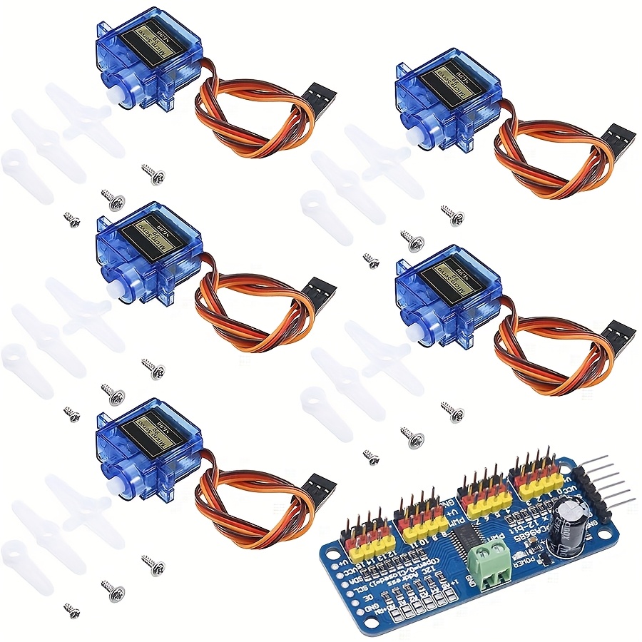 5pcs SG90 9G Servo Motors + 16 - Robot Arm Motor recension och pris